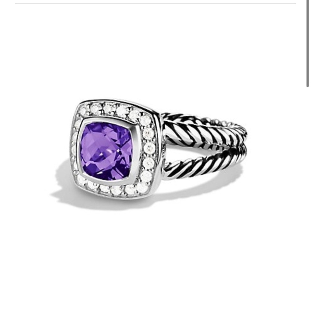 David Albion Petite ring- Amethyst